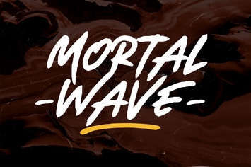 Mortal Wave - Dry Brush Font