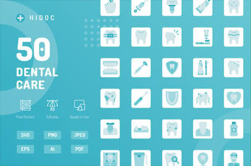 Hidoc - Dental Care Icons