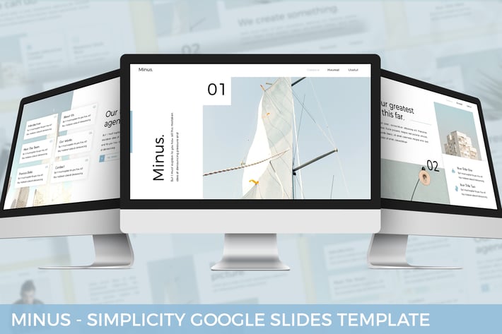 Minus - Simplicity Google Slides Template