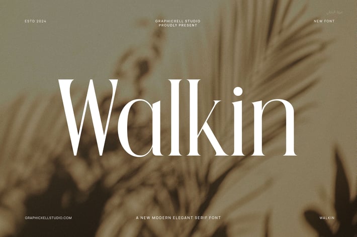 Walkin Modern Serif Font