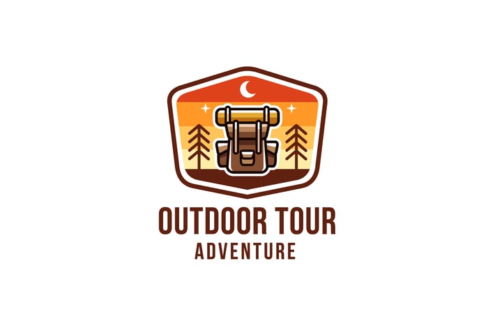 Outdoor Tour Adventure Logo Template