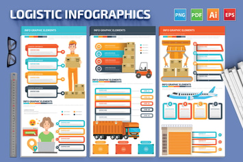 Logistic Infographics design
