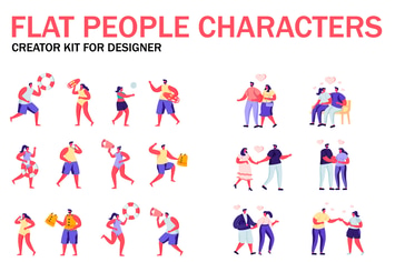 Flat People Character Creator Kit