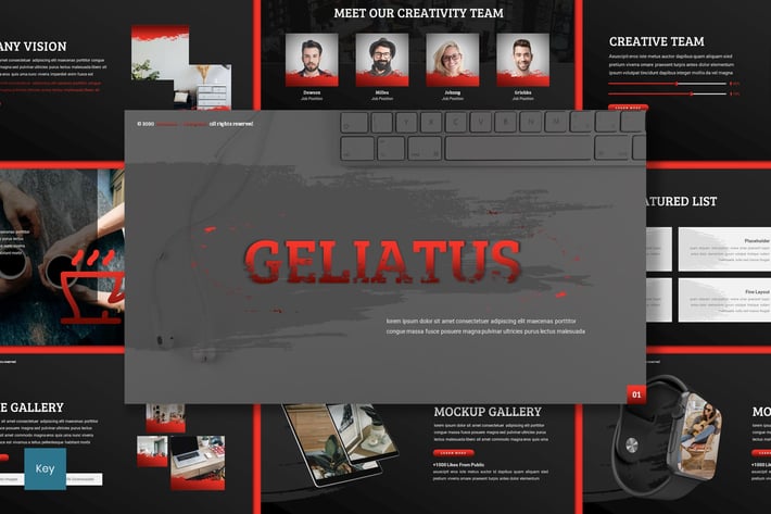 Gelatius - Multipurpose Keynote Template