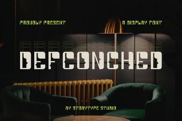 Defconched A Display Font