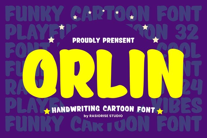 Orlin - Handwriting Cartoon Font