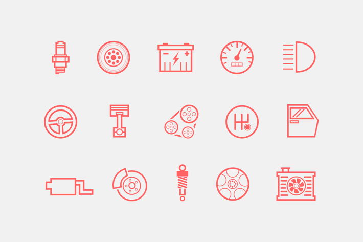 15 Automobile and Car Icons