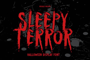 Sleepy Terror Horror Font