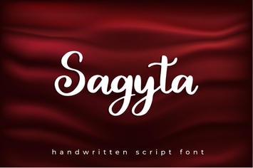 Sagyta - Handwritten Scipt Font