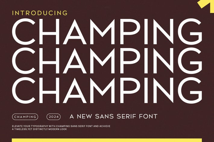 Champing - Modern Sans Serif