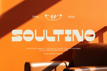 Soultino - Retro Reverse Contrast Sans Display
