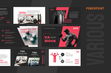 Various Gym Powerpoint Presentation 