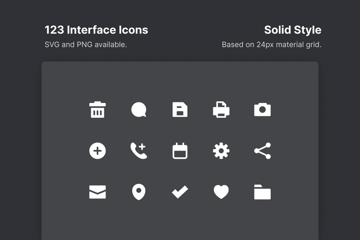 Interface Icons - Solid Style
