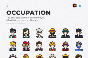 30 occupation Icons