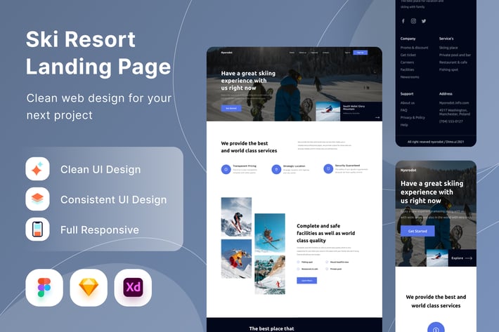 Ski Resort Landing Page