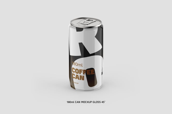 Coffee Can w/n Bottom Cap 180ml Gross 45˚