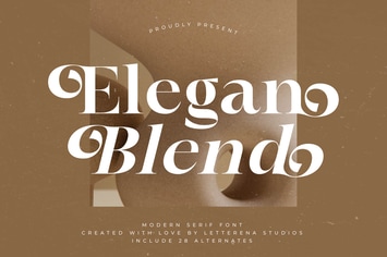 Elegan Blend Modern Serif Font