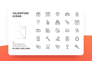AWR VALENTINE ICON OUTLINE