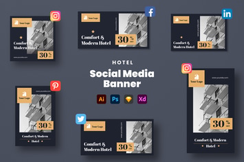 Hotel Social Media Banner