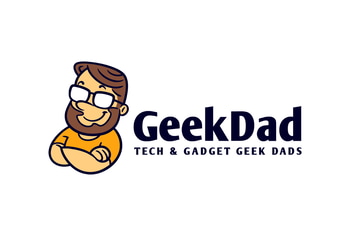 Cartoon Geek Nerd Dad Character Mascot Logo