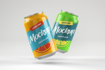 Soda Can Mockup