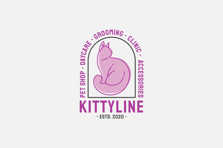 Kittyline - Cat Daycare Logo