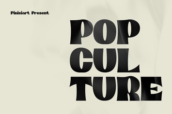 POP CULTURE - classic display font