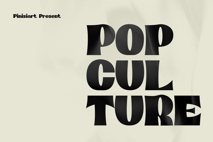 POP CULTURE - classic display font