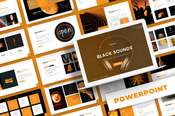 Black Sounds - Powerpoint Template