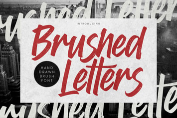Brushed Letters - Hand Drawn Brush Font