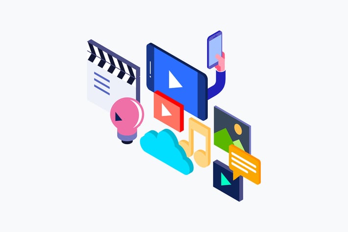 Live Streaming Isometric Illustration