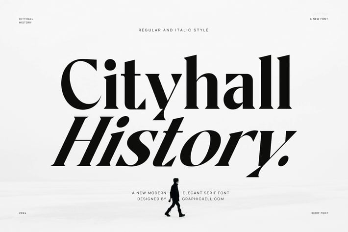 Cityhall History Family Serif Font Text