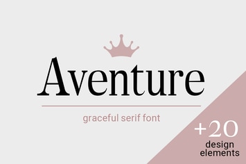 Aventure| graceful serif font