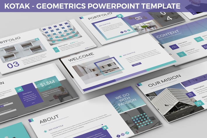 Kotak - Geometrics Powerpoint Template