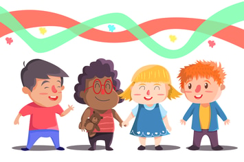 Best Friends -  Vector illustration
