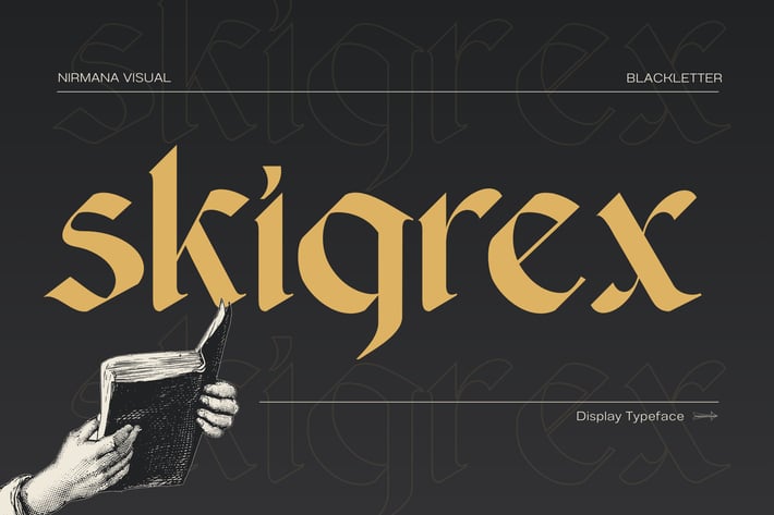 Skigrex Gothic - Logo Blackletter Font