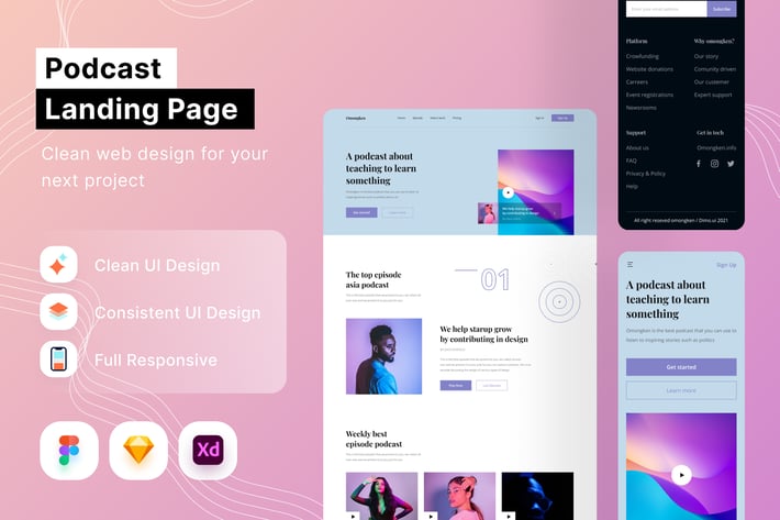 Podcast Landing Page
