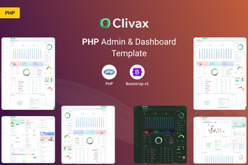 Clivax - PHP Admin & Dashboard Template