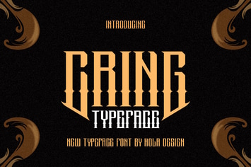 Cring Typeface - Decorative & Medieval Font