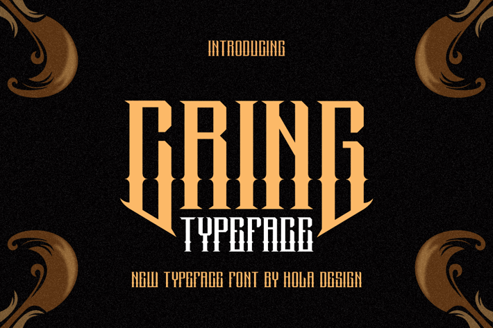 Cring Typeface - Decorative & Medieval Font