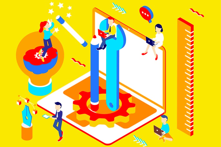Power Tools Isometric Illustration