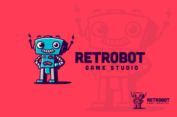 Retrobot - Vintage Toy Robot Logo
