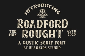 Roadford Rought - Rustic Serif Font 