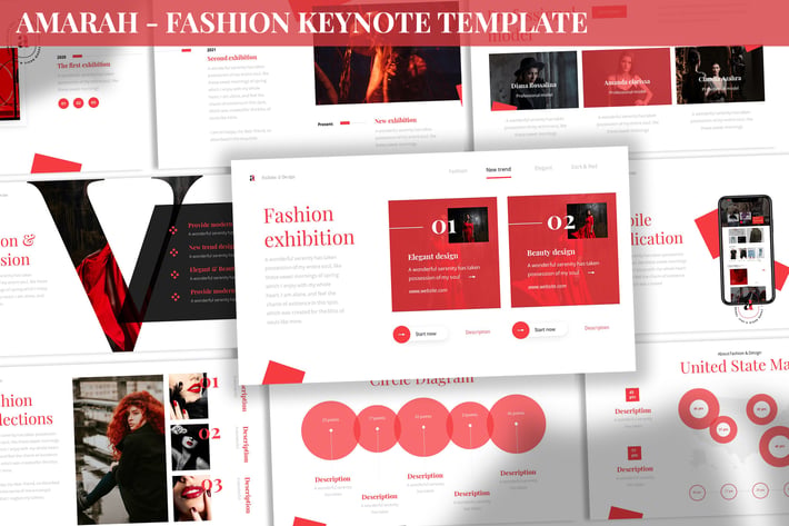 Amarah - Fashion Keynote Template