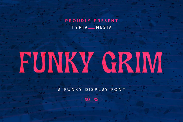 Funky Grim - Playful Pop Retro Horror Display Font