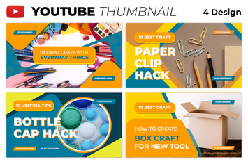 Life Hack Youtube Thumbnail Template