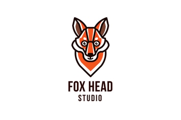 Fox Head Studio Logo Template