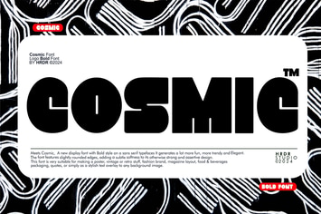 Cosmic - Logo Bold Font