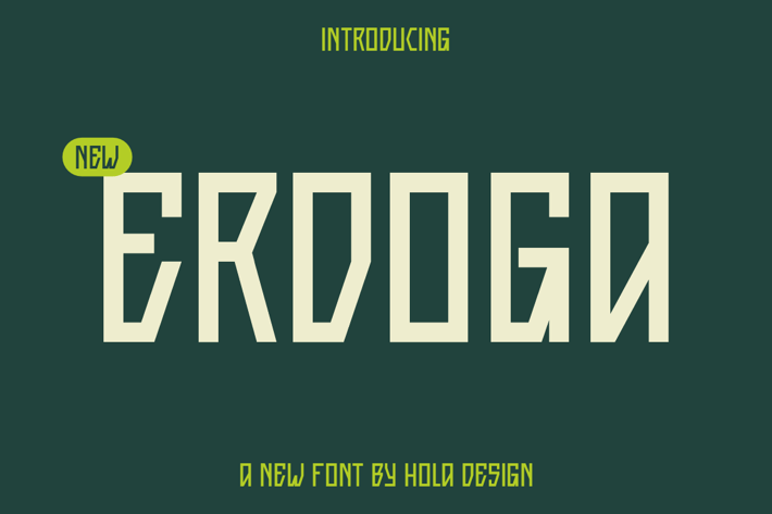 Erdoga - Minimalist & Simple Font