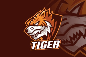 Tiger Head Sport Logo Design